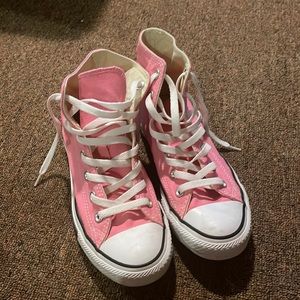 Pink converse man size 5.5  ladies 7.5
